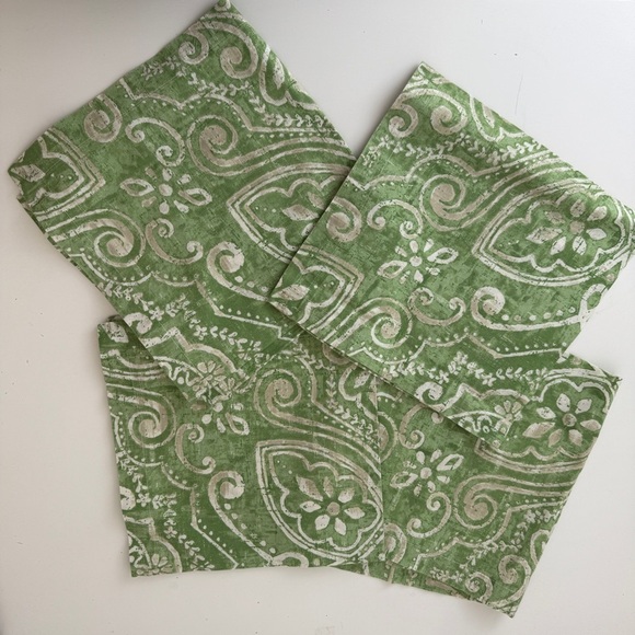 Pottery Barn Home Set of 8 Salma Batik Cotton Napkins Cloth Cotton India - Picture 4 of 7